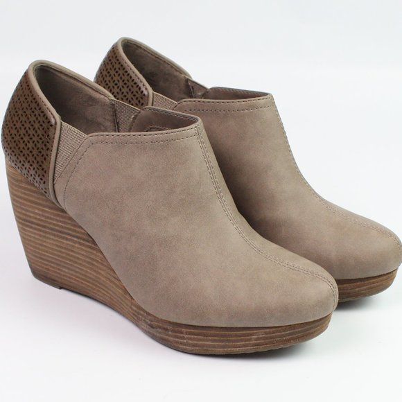 dr scholl's harlow wedge bootie